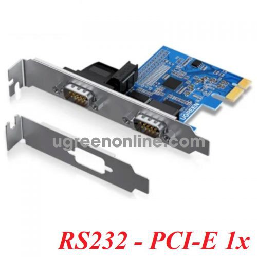 Ugreen 80116 PCI-E to RS232 dual serial port adapter card to COM 9-pin interface expansion multi-serial cm336 10080116