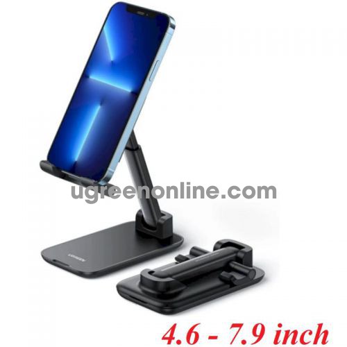 Ugreen 20435 4.6-7.9inch Black Height Adjustable Foldable Multi-Angle Phone Desktop Stand Black LP373 10020435