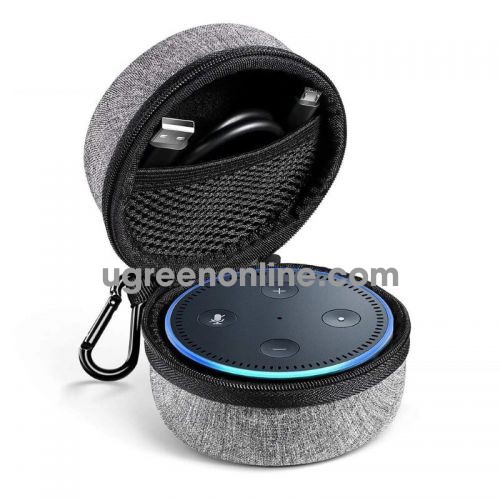 Ugreen 50905 Grey Echo Dot Speaker Case Usb Cable Ưall Charger Box Lp155 10050905