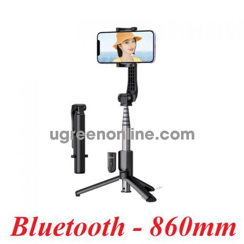 Ugreen 50758 Selfie Stick Tripod with Bluetooth Remote Mobile Phone Stand Anti-shake Desktop Bedside Lazy Live Shooting Standard Model LP508 10050758