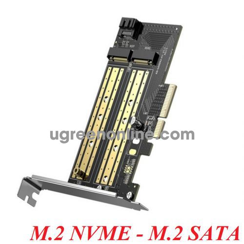 Ugreen 70504 PCI-E Card to M.2 NVME - M.2 SATA cm302 10070504