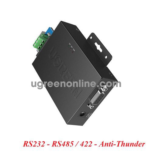 Ugreen 80112 Active RS232 to RS485 / RS422 bidirectional communication protocol converter 9-pin lightning and surge protection serial converter head cm327 10080112