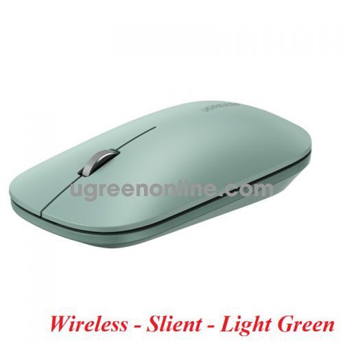 Ugreen 90367 Green WIRELESS 2.4g and BLUETOOTH DUAL MODE mouse LIGHT TONE PORTABLE OFFICE ERGONOMIC DESKTOP NOTEBOOK APPLE HUAWEI mu001 10090367