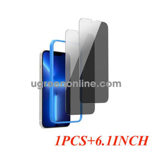 Ugreen 80990 1pcs 6.1inch for iPhone 13 / 13 Pro 1 - Pack Full Coverage Privacy Tempered Glass Screen Protector with Precise Align Applicator SP206 10080990