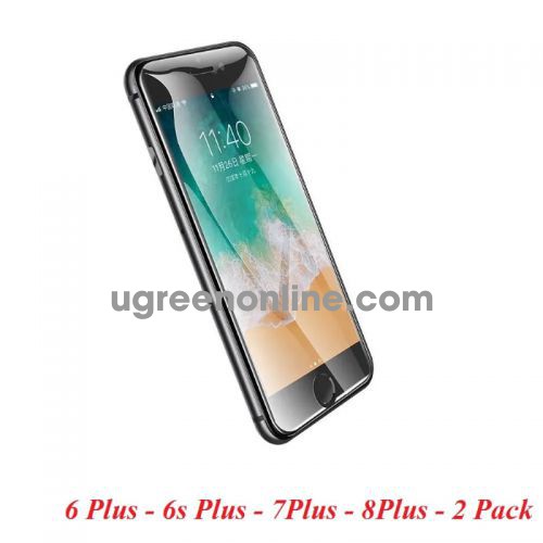 Ugreen 60395 2.5D Tempered Glass Screen Protector for iPhone 6 Plus 6s Plus 7Plus 8Plus HD 2 Pack SP114 10060395