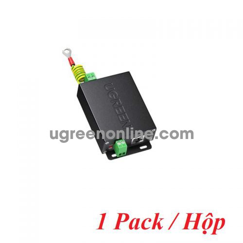 Ugreen 80740 Màu Đen Bộ chống sét hai trong một dành cho Mạng và Camera CM369 10080740