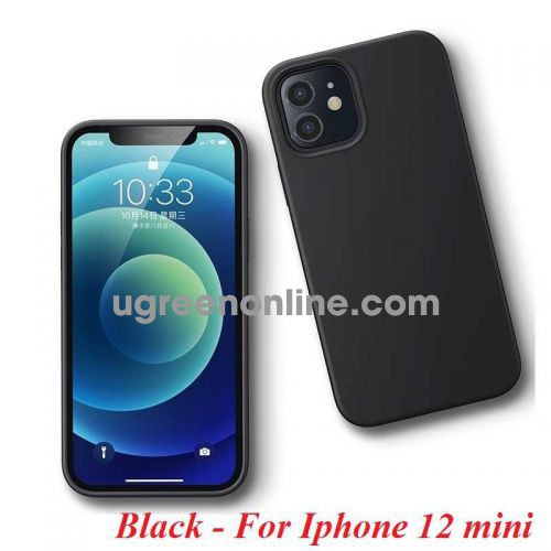 Ugreen 20452 Iphone 12 mini 5.4inch Màu Đen Ốp Lưng điện thoại Silicone LP417 10020452