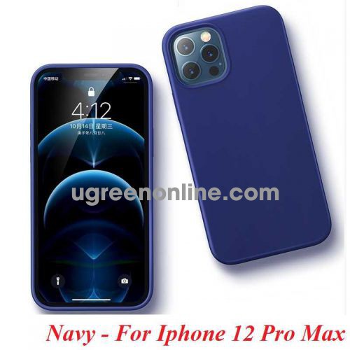 Ugreen 20458 Iphone 12 Pro Max 6.7inch Màu xanh Navy Ốp Lưng điện thoại Silicone LP417 10020458