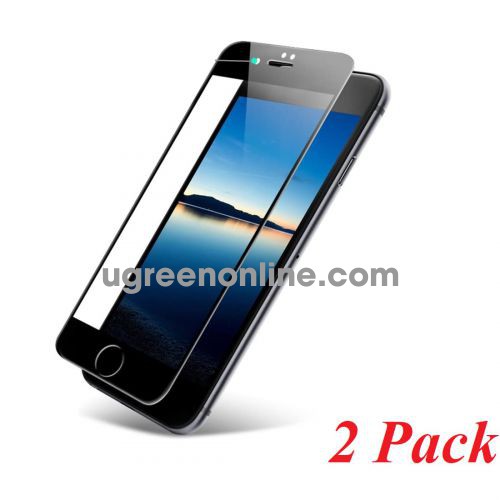 Ugreen 60373 iphone 7 - 8 màu đen 2 miếng dán cường lực bảo vệ HD SP113 10060373