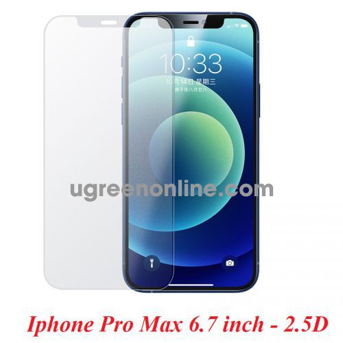 Ugreen 30265 6.7inch iPhone12 Pro Max 2.5D Full Cover HD Screen Tempered Protective Film SP161 10030265