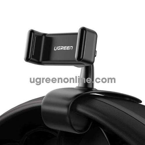 Ugreen 60796 Black Car Mount Dashboard Phone Holder 360 Degree Adjustable Cellphone Stand Clamp Cradle Clip LP189 10060796