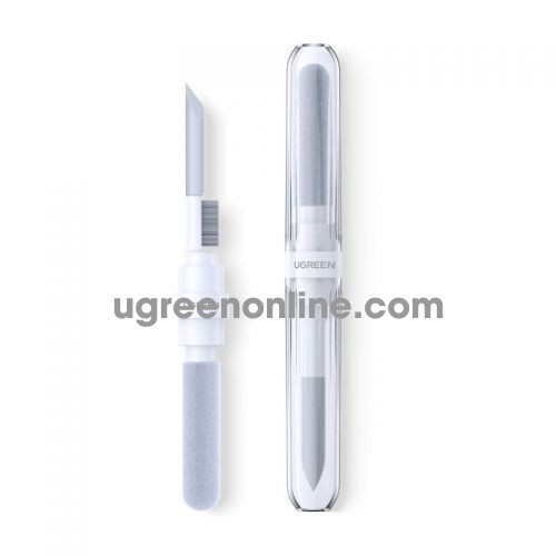 Ugreen 55292 3 trong 1 màu trắng Bộ vệ sinh tai nghe 3in1 chổi típ và bông lau chất liệu nhựa CP01 10055292