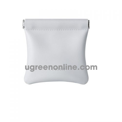 Ugreen 55954 110mm x 110mm Túi đựng tai nghe Màu kem đựng phụ kiện nhỏ đa năng chất liệu PU L918 10055954