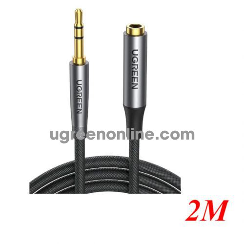 Ugreen 50241 2m Extension 3.5mm 3 - Pole Male to Female Cable Black AV190 10050241