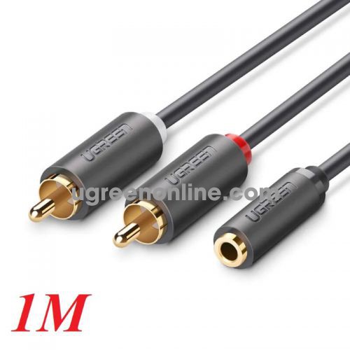 Ugreen 10588 3.5Mm Female To 2Rca Male Cable 1M Av102 10010588