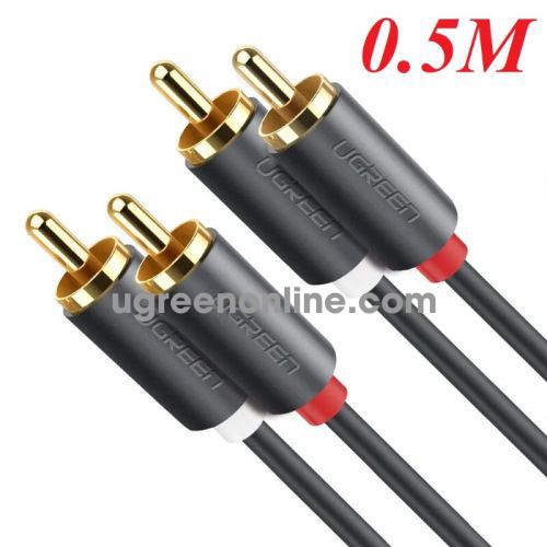 Ugreen 50285 2Rca Male To 2Rca Male Cable 0.5M Av104 10050285