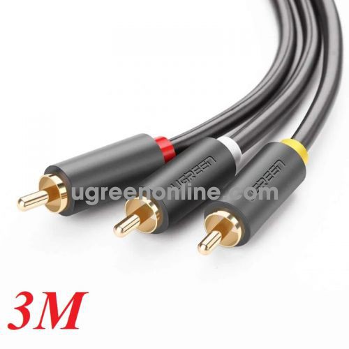 Ugreen 10526 3Rca Male To 3Rca Male Cable 3M Av105 10010526