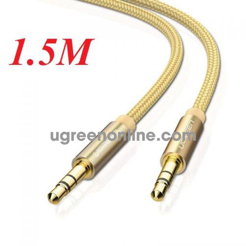 Ugreen 30810 3.5Mm Male To Male Audio Cable VàNg 1.5M Av112 10030810