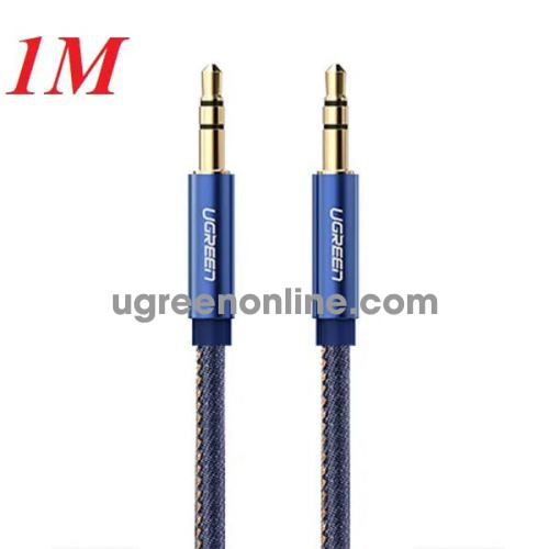 Ugreen 40402 3.5Mm Male To Male Audio Cable Blue 1M Av113 10040402