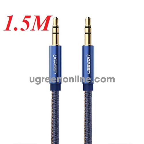 Ugreen 40403 3.5Mm Male To Male Audio Cable Blue 1.5M Av113 10040403