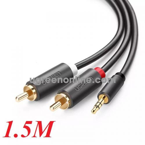 Ugreen 10511 3.5Mm Male To 2Rca Male Cable 1.5M AV102 10010511