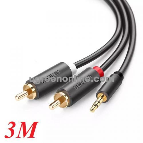 Ugreen 10512 3.5Mm Male To 2Rca Male Cable 3M Av116 10010512