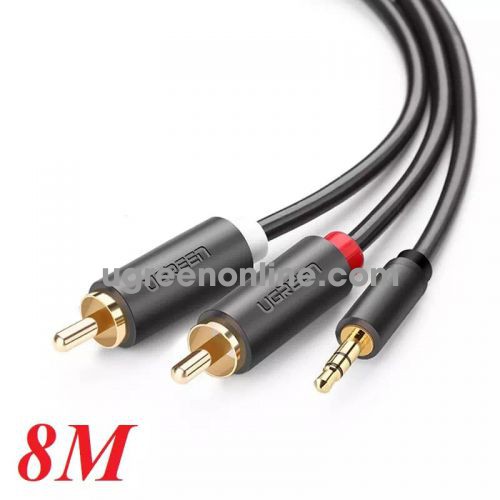 Ugreen 10516 3.5Mm Male To 2Rca Male Cable 8M AV102 10010516