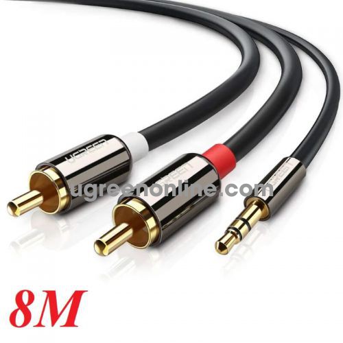 Ugreen 20780 3.5Mm Male To 2Rca Male Cable 8M Av116 10020780