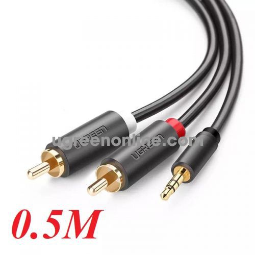 Ugreen 40423 3.5Mm Male To 2Rca Male Cable 0.5M Av116 10040423