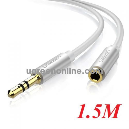 Ugreen 10775 3.5Mm Male To 3.5Mm Female Extension Cable XáM Nhôm 1.5M Av118 10010775