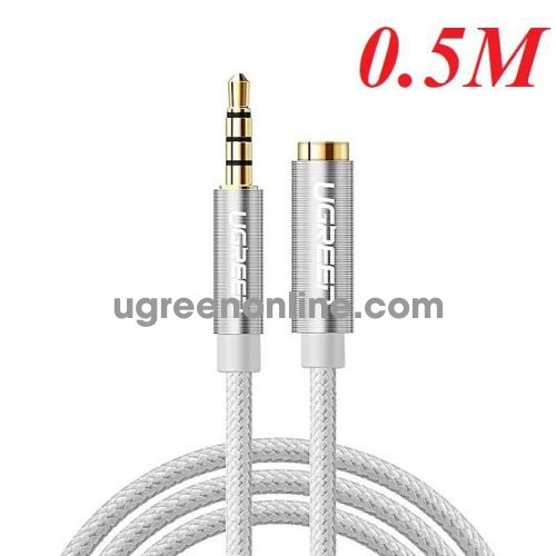 Ugreen 40676 3.5Mm Male To 3.5Mm Female Extension Cable TrắNg 0.5M Av118 10040676