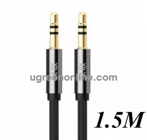 Ugreen 10721 3.5Mm Male To 3.5Mm Male Flat Cable Gold Plated 1.5M Av119 10010721