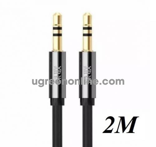 Ugreen 10722 3.5Mm Male To 3.5Mm Male Flat Cable Gold Plated 2M Av119 10010722