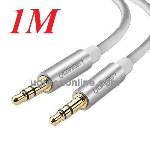 Ugreen 10751 3.5Mm Male To 3.5Mm Male Cable TrắNg 1M Av119 10010751