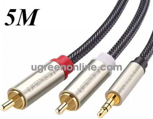 Ugreen 20825 3.5Mm To 2Rca Stereo Audio Cable 5M Av135 10020825