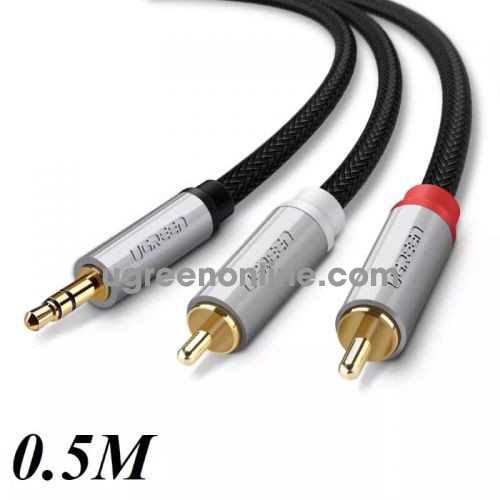 Ugreen 40840 3.5Mm To 2Rca Stereo Audio Cable 0.5M Av135 10040840