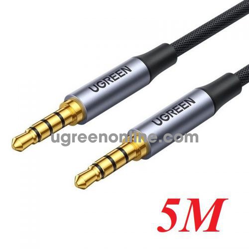 Ugreen 90788 5m 3.5mm 4-Pole 24k gold plated M/M Audio Cable Alu Case black av183 10090788