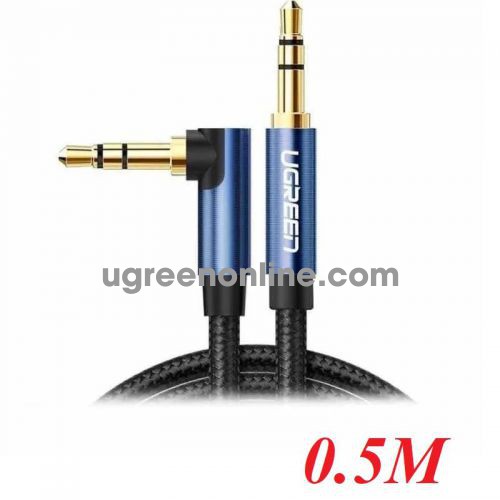 ugreen 60178 0.5M 3.5mm Male to 3.5mm Male Cable Gold Plated Metal Case with Braid AV112 10060178