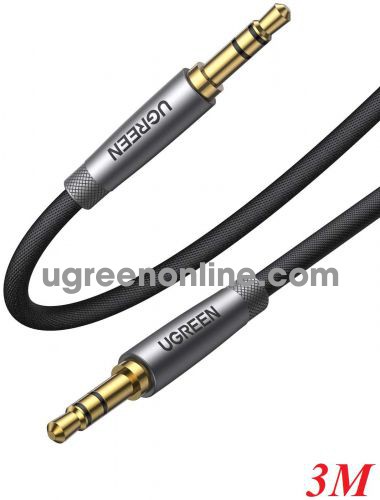 Ugreen 10116 3M 3.5mm Cable Male to Male Copper Case Braid Brown AV150 10010116