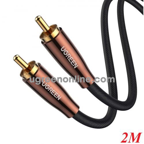 Ugreen 10190 2m RCA Coaxial Cable Copper Case Braid AV155 10010190