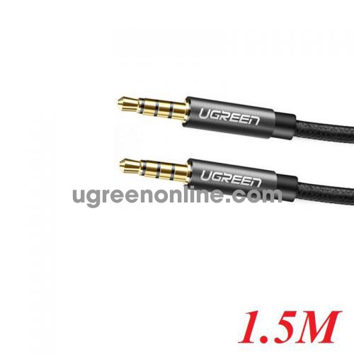 Ugreen 20497 1.5m 3.5mm Aluminum case male to male cable with braid AV183 10020497