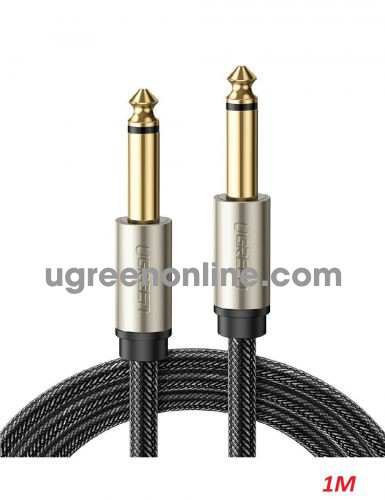 Ugreen 10636 1M Gray 6.5mm Male to Male Auxiliary Aux Audio Cable AV128 10010636