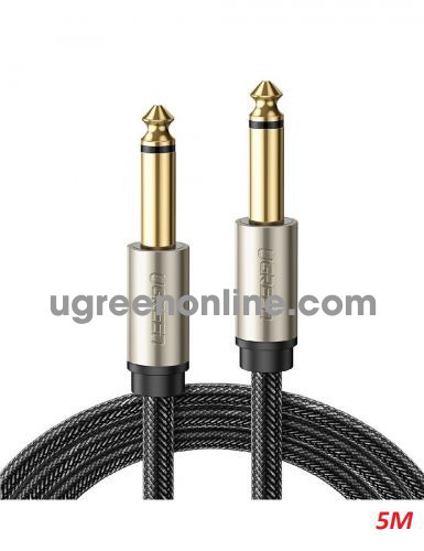 Ugreen 10640 5M Gray 6.5mm Male to Male Auxiliary Aux Audio Cable 5m Gray AV128 10010640