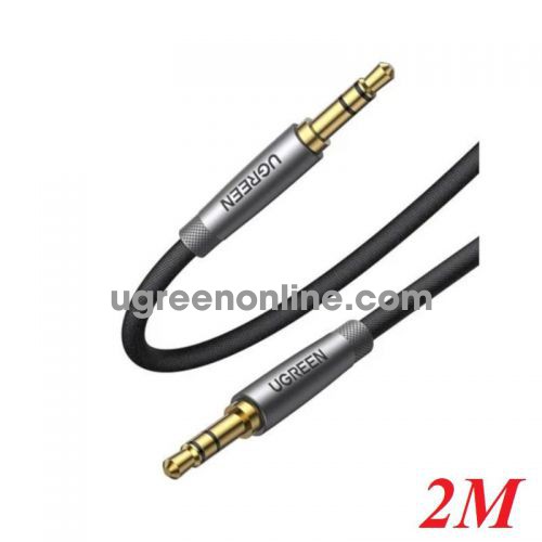 Ugreen 70899 2m 3.5mm Metal Connector Alu Case Braided Audio Cable av150 10070899