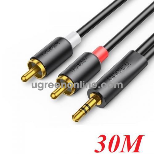 Ugreen 90660 30M 3.5mm Male to 2RCA Male Audio Cable gold plated AV195 10090660