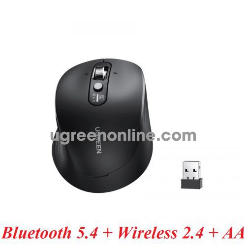 Ugreen 75498 màu đen chuột không dây bluetooth 5.4 & wireless 2.4ghz 5000 dpi 75498b m752 10075498