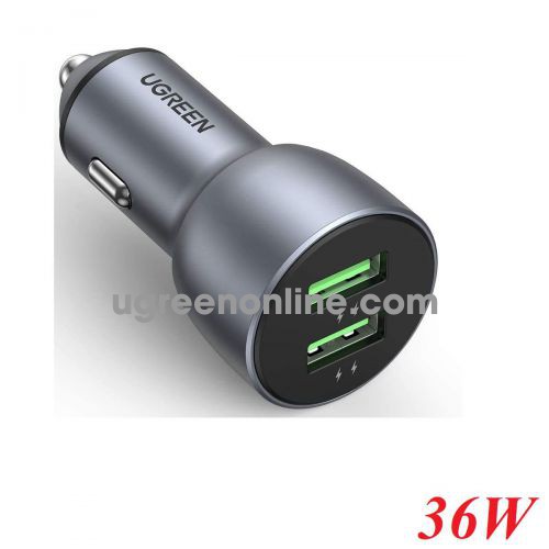 Ugreen 10144 36w QC3.0 Dual USB Fast Car Charger CD213 10010144