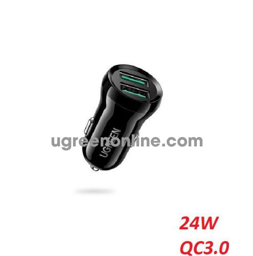 Ugreen 70192 24W Dual USB Fast 2 Ports QC 3.0 Car Charger ED037 10070192