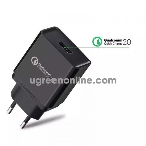 Ugreen 30387 3.0 30W Quick Charge Usb Charger Sạc Nhanh Qc3.0 Black Cd122 10030387