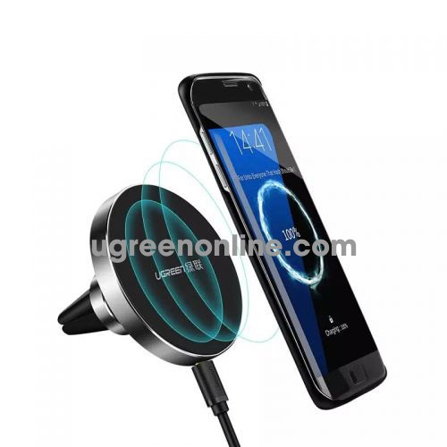 Ugreen 40301 10W Qi Air Vent Wireless Car Quick Charger Holder Không Dây Cd157 10040301